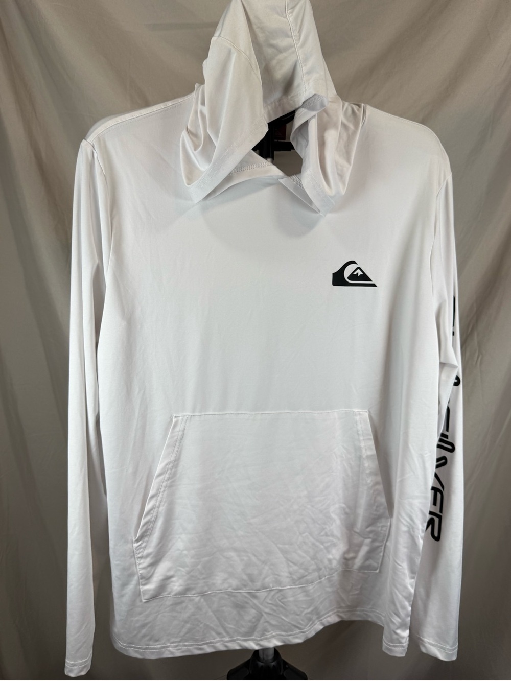 Quiksilver Everyday Hooded Long-Sleeve Surf Rashguard White - Size XL